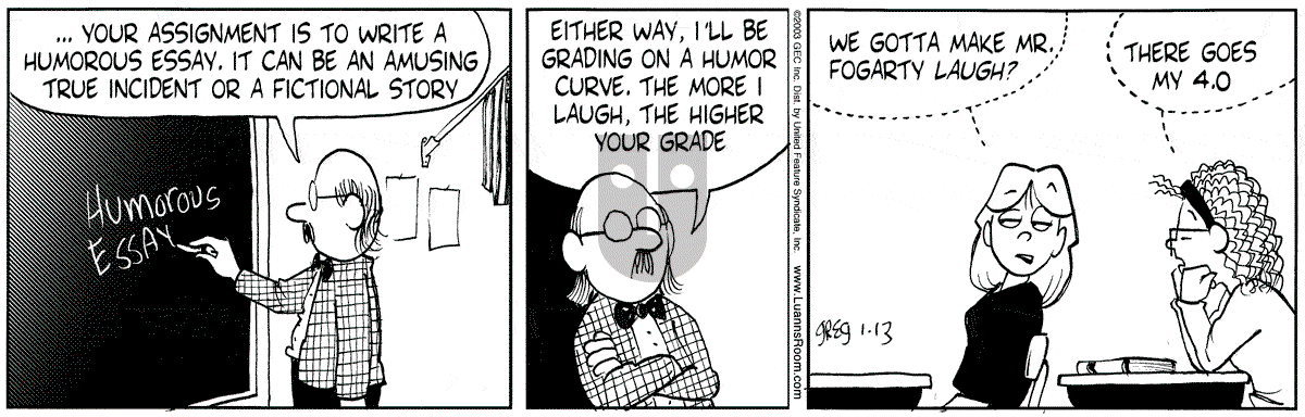 Luann - Monday January 13, 2003 Comic Strip