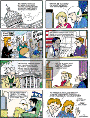 Doonesbury - Sunday November 11, 2001 Comic Strip