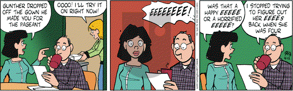 Luann on Monday April 11, 2011 Comic Strip