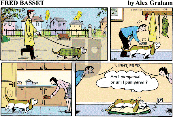 Fred Basset on Sunday November 14, 2004 Comic Strip
