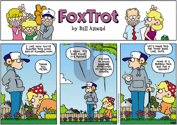 FoxTrot on Sunday May 6, 2001 Comic Strip