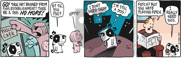 Pooch Cafe on Sunday January 2, 2005 Comic Strip
