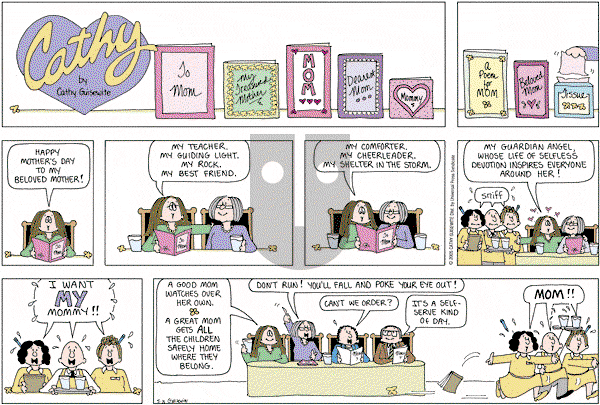 Cathy Classics - Sunday May 8, 2005 Comic Strip