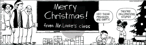 Mr. Lowe on Wednesday December 25, 2024 Comic Strip