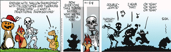 Over the Hedge on Thursday November 24, 2016 Comic Strip