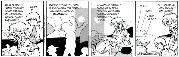 Doonesbury on Monday February 8, 1993 Comic Strip