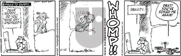 Over the Hedge on Wednesday June 25, 2003 Comic Strip
