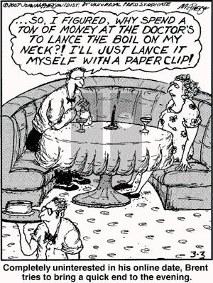 Close to Home on Saturday March 3, 2007 Comic Strip