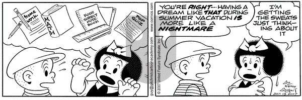 Nancy on Friday July 13, 2007 Comic Strip