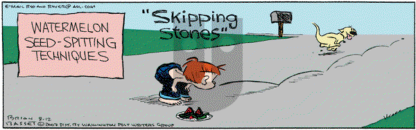 Red and Rover on Tuesday August 12, 2003 Comic Strip