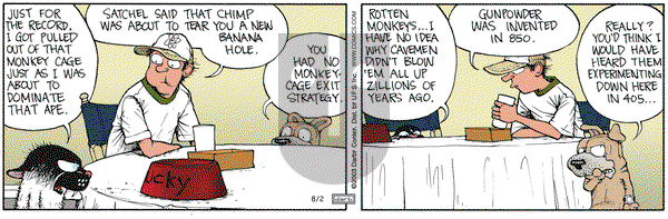 Get Fuzzy on Saturday August 2, 2003 Comic Strip