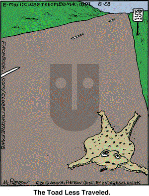 Close to Home on Wednesday August 28, 2013 Comic Strip