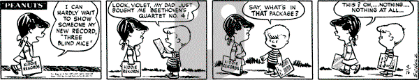 Peanuts - Tuesday September 16, 1952 Comic Strip