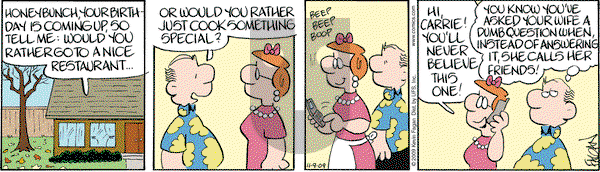 Drabble on Monday November 9, 2009 Comic Strip