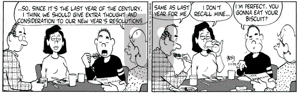 Luann on Friday January 1, 1999 Comic Strip