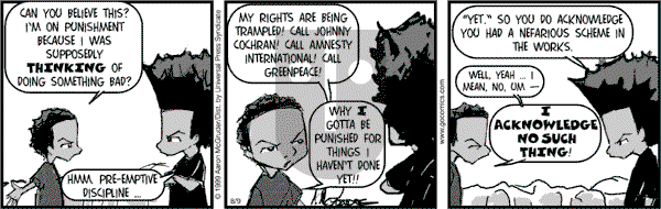 The Boondocks on Wednesday March 12, 2014 Comic Strip