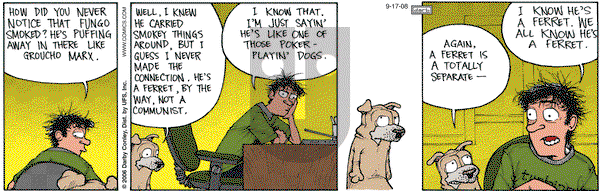 Get Fuzzy on Wednesday September 17, 2008 Comic Strip