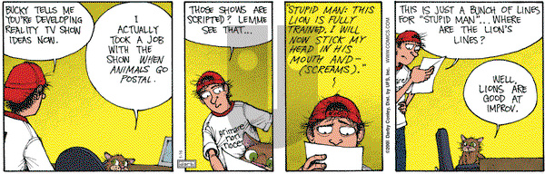 Get Fuzzy on Wednesday January 16, 2008 Comic Strip