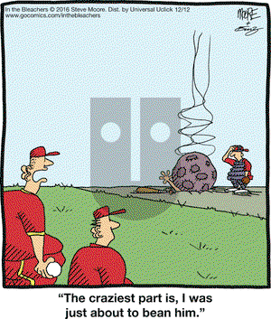 In the Bleachers on Monday December 12, 2016 Comic Strip