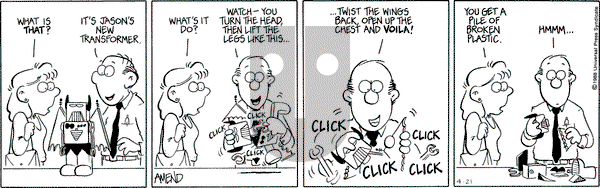 FoxTrot on Thursday April 21, 1988 Comic Strip