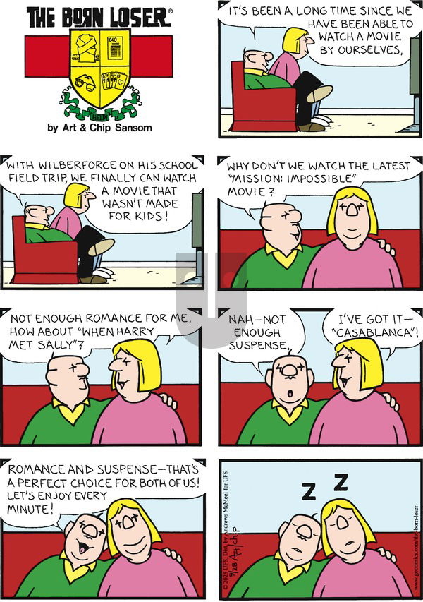 The Born Loser on Sunday September 28, 2025 Comic Strip