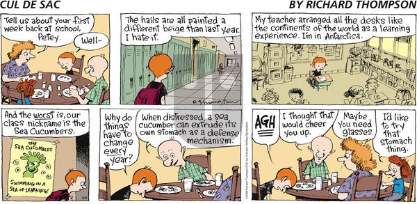 Cul de Sac on Sunday September 9, 2018 Comic Strip