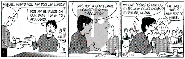 Luann on Tuesday January 25, 2000 Comic Strip