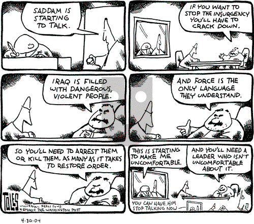 Tom Toles on Friday April 30, 2004 Comic Strip