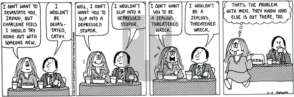 Cathy Classics on Thursday May 13, 1993 Comic Strip