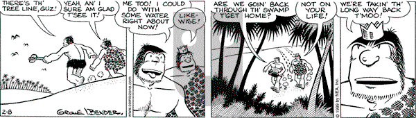 Alley Oop on Monday February 8, 1999 Comic Strip