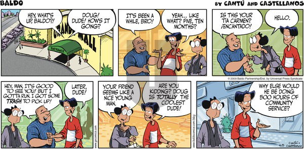 Baldo on Sunday April 5, 2009 Comic Strip