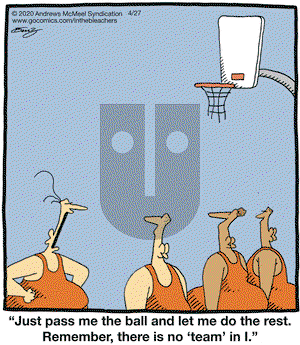 In the Bleachers on Monday April 27, 2020 Comic Strip