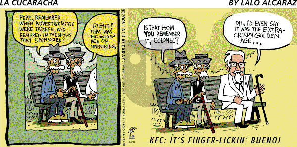 La Cucaracha on Sunday April 20, 2008 Comic Strip