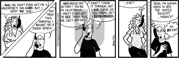 Clear Blue Water on Wednesday February 14, 2007 Comic Strip