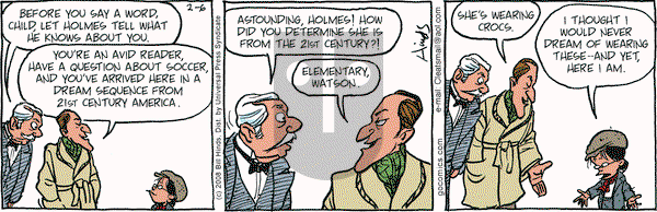 Cleats on Wednesday February 6, 2008 Comic Strip