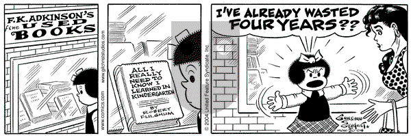 Nancy on Saturday March 20, 2004 Comic Strip