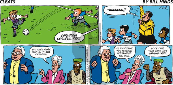 Cleats on Sunday November 6, 2005 Comic Strip