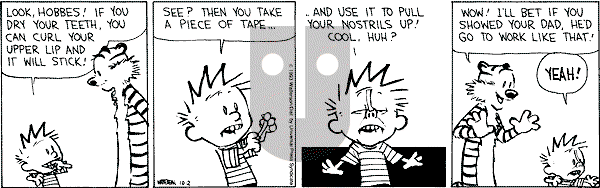 Calvin and Hobbes - Saturday October 2, 1993 Comic Strip