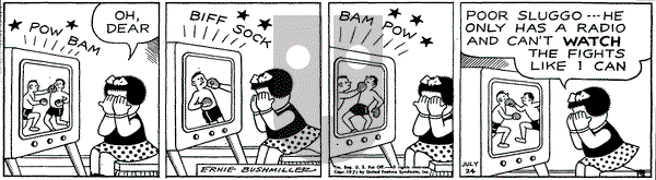 Nancy on Saturday July 24, 1971 Comic Strip
