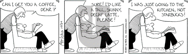 The Born Loser on Wednesday October 24, 2001 Comic Strip