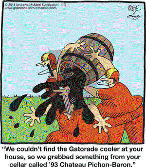 In the Bleachers on Saturday November 3, 2018 Comic Strip