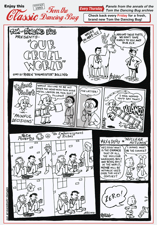 Tom the Dancing Bug on Thursday August 8, 2019 Comic Strip