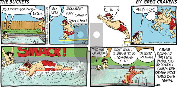 The Buckets on Sunday July 26, 2015 Comic Strip