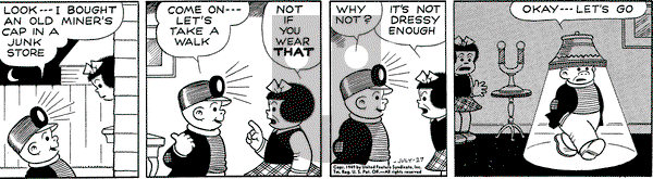 Nancy on Wednesday July 27, 1949 Comic Strip