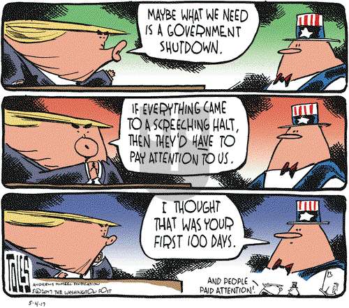Tom Toles on Thursday May 4, 2017 Comic Strip