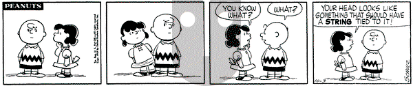 Peanuts on Thursday October 3, 1957 Comic Strip
