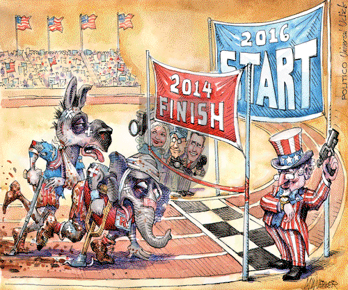 Matt Wuerker on Wednesday November 5, 2014 Comic Strip