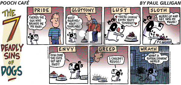 Pooch Cafe on Sunday January 4, 2004 Comic Strip