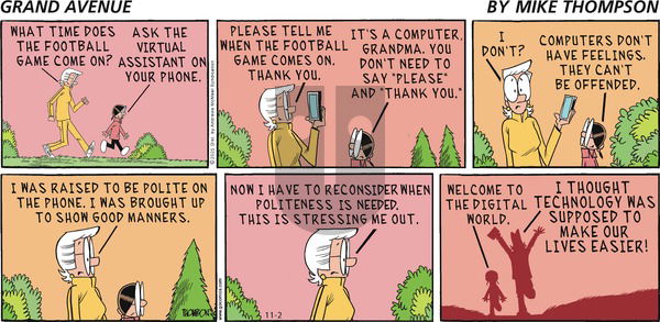 Grand Avenue on Sunday November 2, 2025 Comic Strip