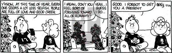 Luann on Thursday December 24, 1987 Comic Strip